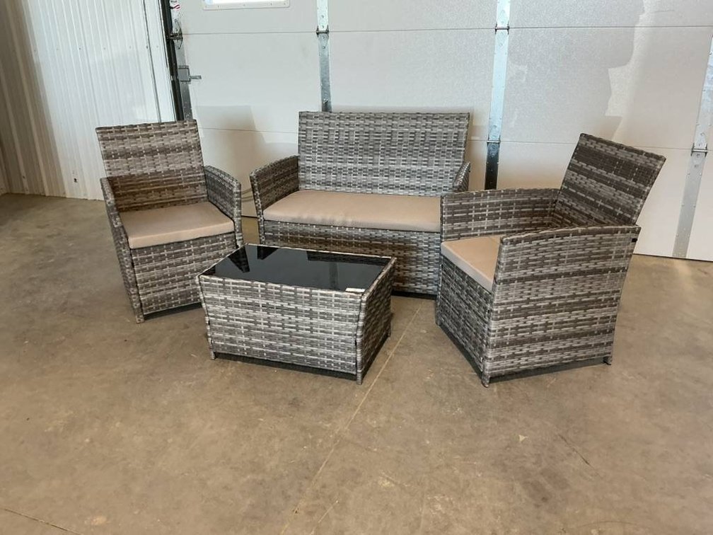 4-Piece Wicker Patio Set