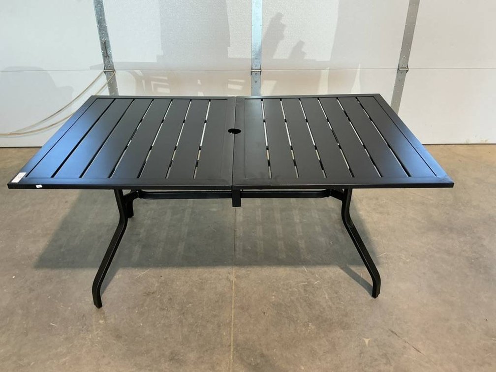 Outdoor Aluminum Table in Black Finish