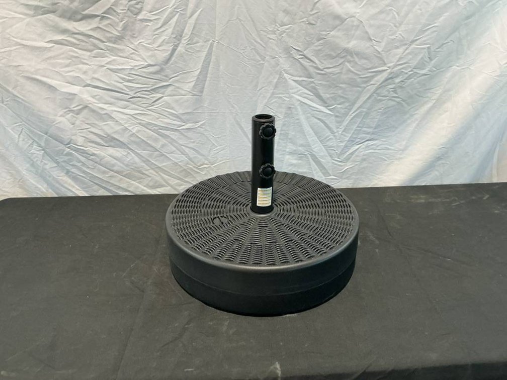 Black Fillable Patio Umbrella Base