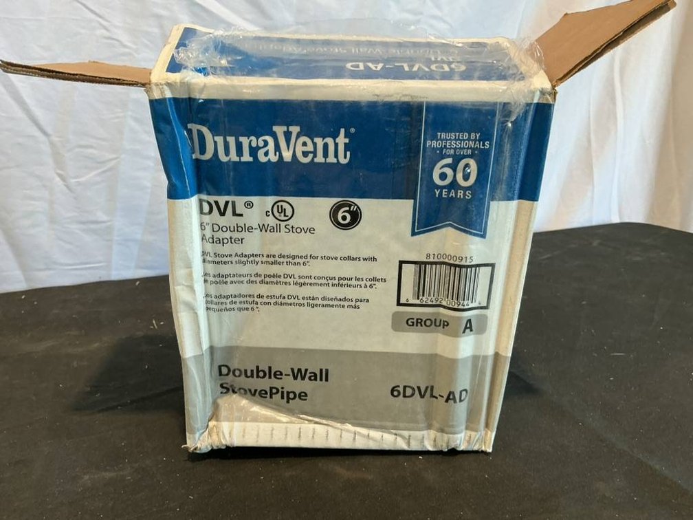 DuraVent DVL 6" Double-Wall Stove Adapter