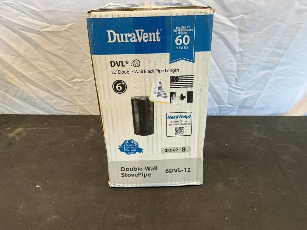 DuraVent DVL 12" Double-Wall Stove Pipe Adapter