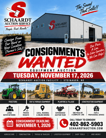 Image for November 2026 Machinery, Equipment, & Attachment Auction