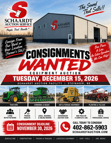 Image for December 2026 Machinery, Equipment, & Attachment Auction