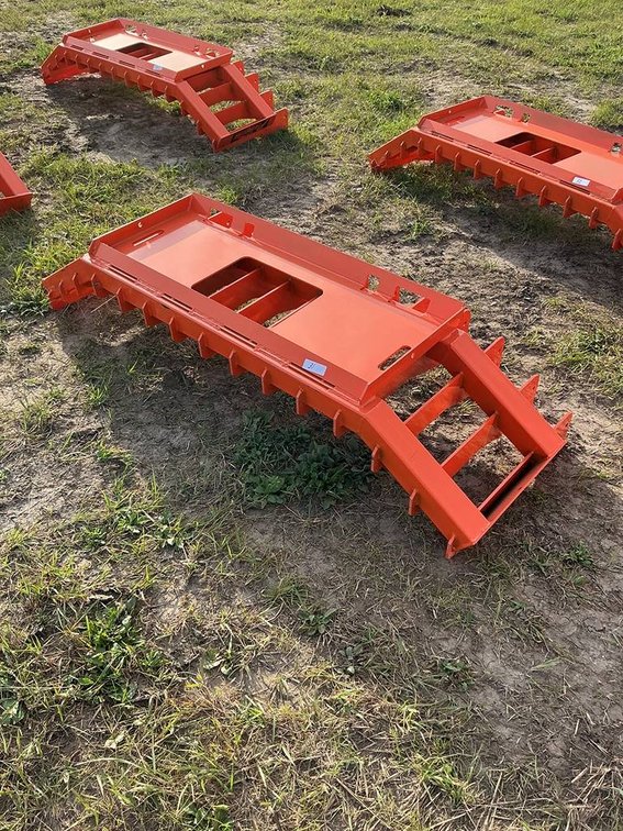 Unused Pabreak 73" Skid Steer Root Rake