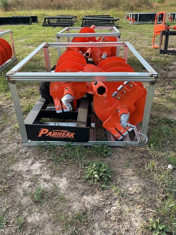 Unused Pabreak Skid Steer Drill Auger Kit