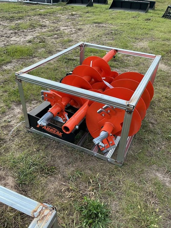 Unused Pabreak Skid Steer Drill Auger Kit