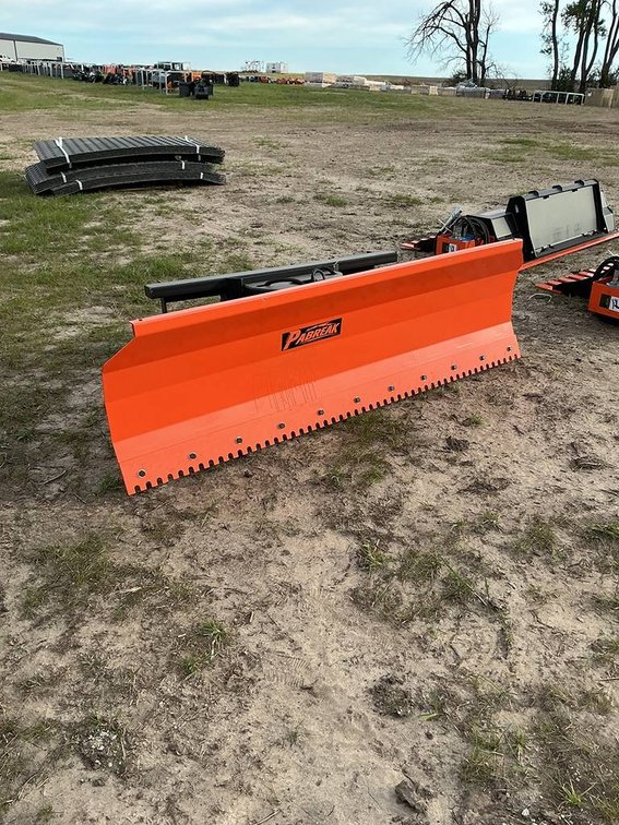 Unused Pabreak DB-220 84" Angle Skid Steer Snow Blade