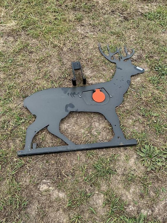 Unused Pabreak Stand-Up Deer Target with Painted Vital Flapper