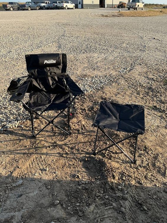 Unused Pabreak Collapsible Camping Chair with Collapsible Footrest