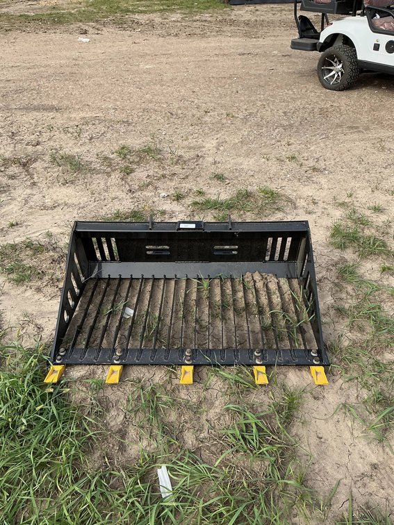 Unused Mini Skid Steer Rock Bucket