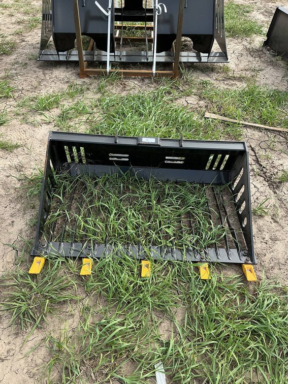 Unused Mini Skid Steer Rock Bucket