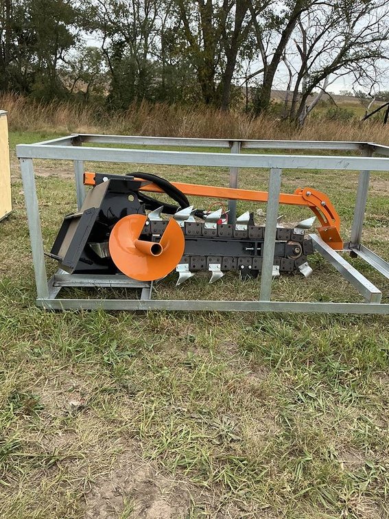 Unused Landhonor Mini Skid Steer Trencher