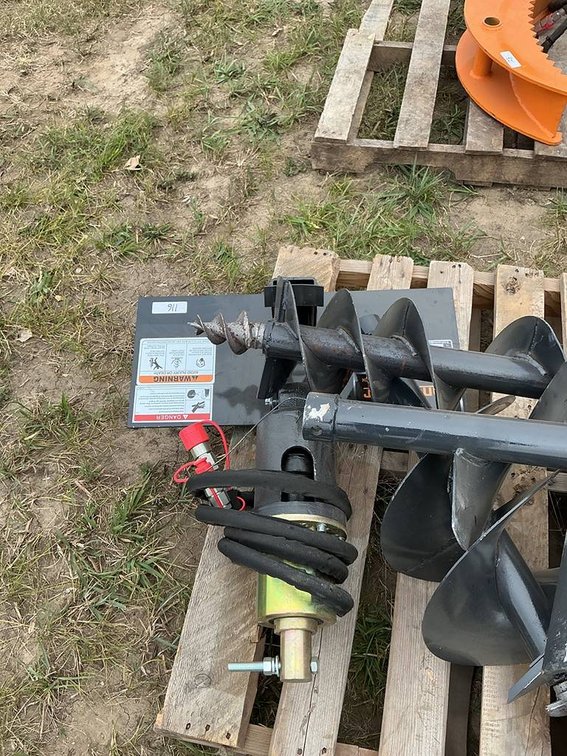 Unused Landhonor Mini Skid Steer Auger Drive & 2 Bits
