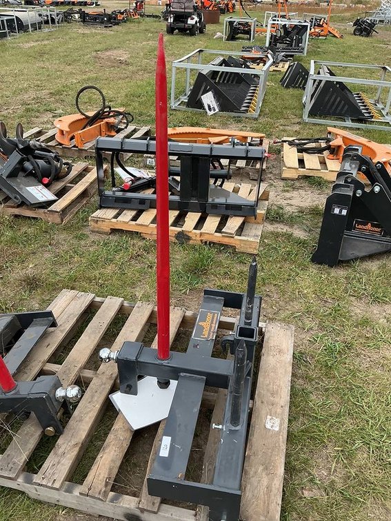 Unused Landhonor 3 PT Hitch Receiver & Bale Spears
