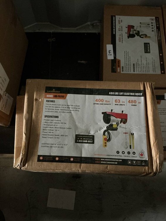 Unused Landhonor 400 lb Lift Electric Hoist