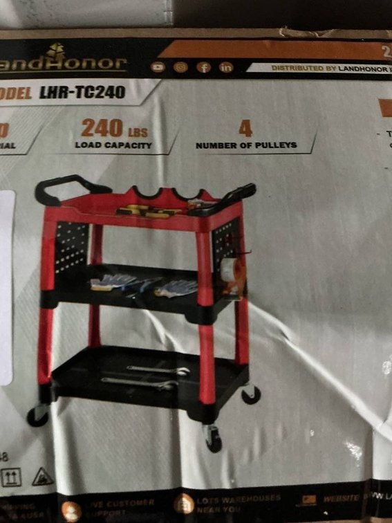 Unused Landhonor 240 lb Tool Cart
