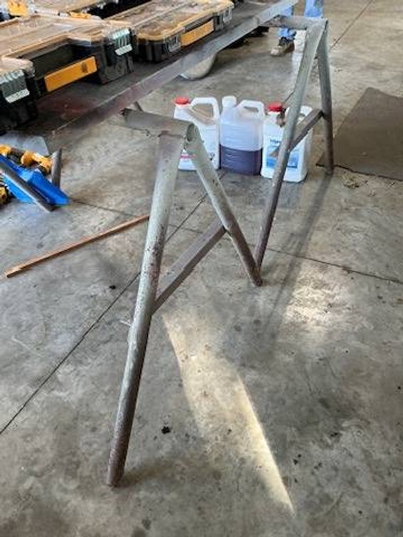 2 - Steel Sawhorses with Top