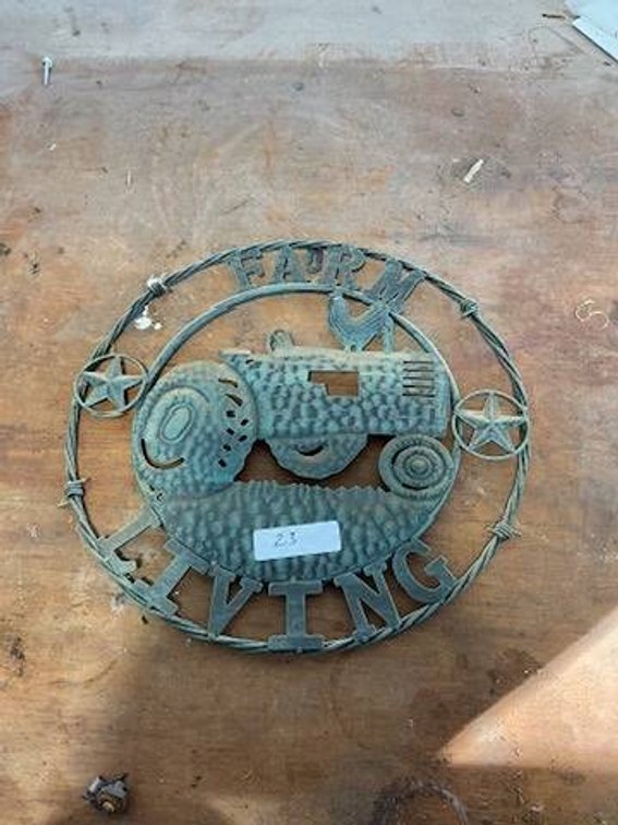 Farm Living Metal Sign