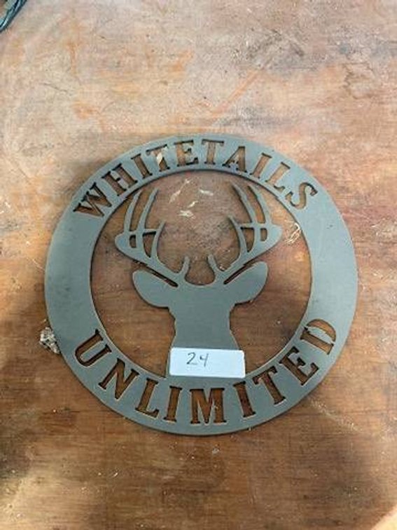 Whitetails Unlimited Metal Sign