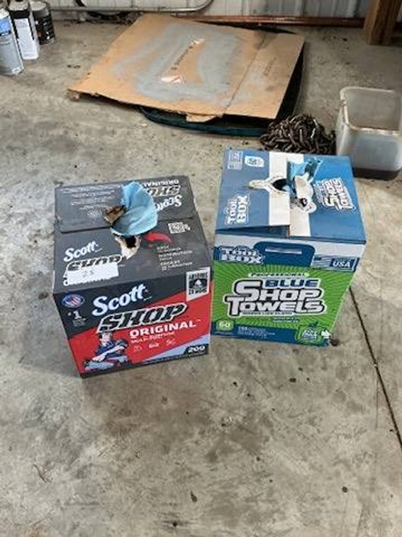 2 - Partial Boxes of Shop Towels