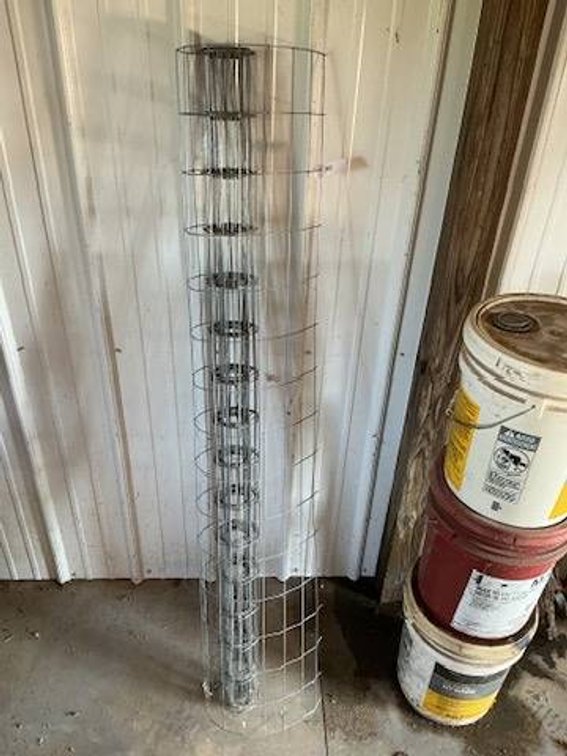 Partial Roll of Woven Wire Fence