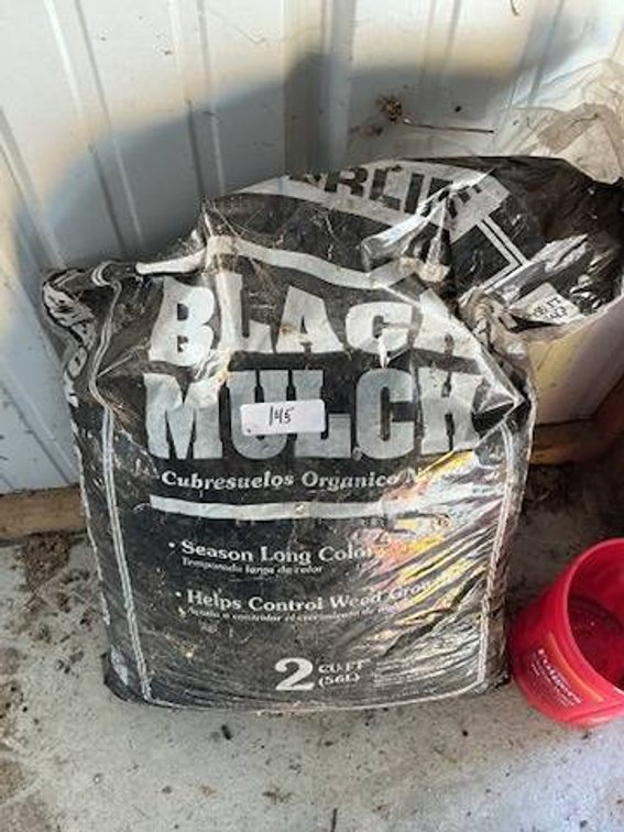 Bag of Black Mulch
