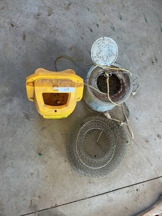 2 - Minnow Buckets and Fish Net Cage