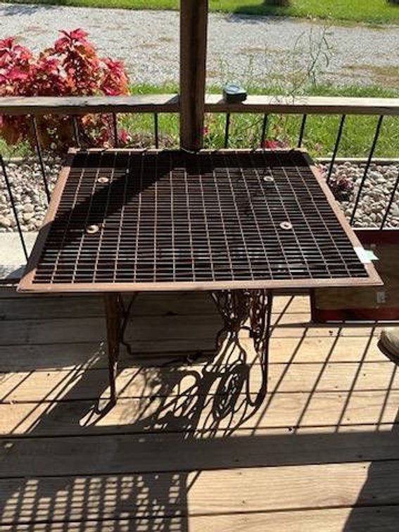 Homemade Singer Sewing/Furnace Top Table