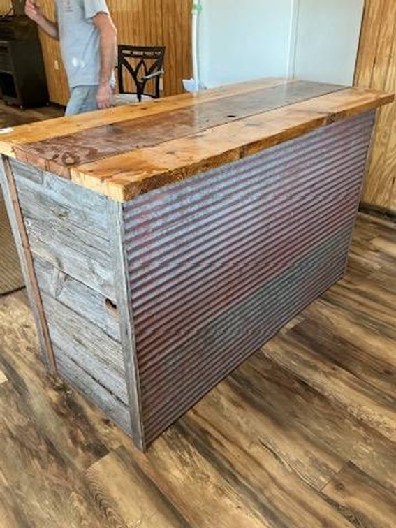 Homemade Barnwood Bar