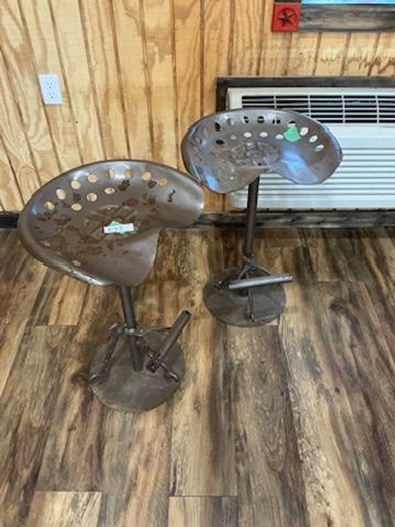 2 - Homeamde Tractor Seat Stools