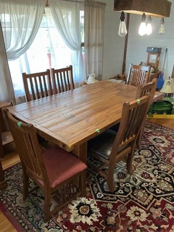 Farm House Table and 6 Chairs