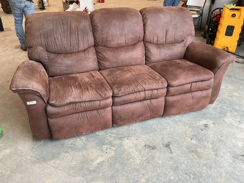 Brown Fabric Couch