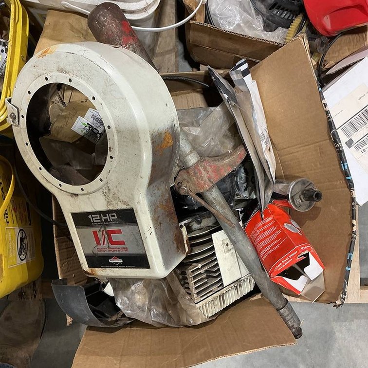 3 Boxes Containing Small Engine Parts and a Nissan Altima Alternator