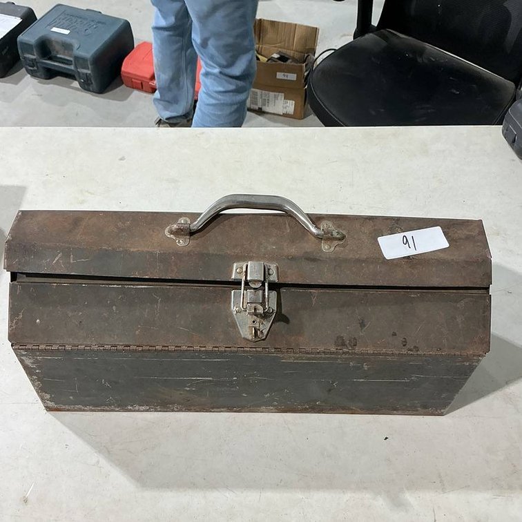 Tool Box Containing Electrical Supplies