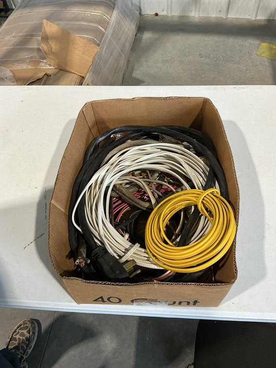 This Lot Contains Electrical Romex Wire and Appliance Cables