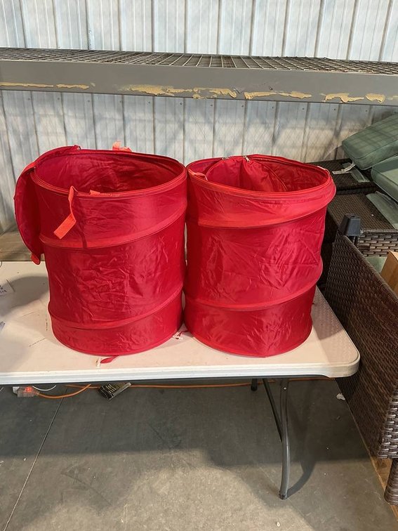 2- Red Laundry Hampers