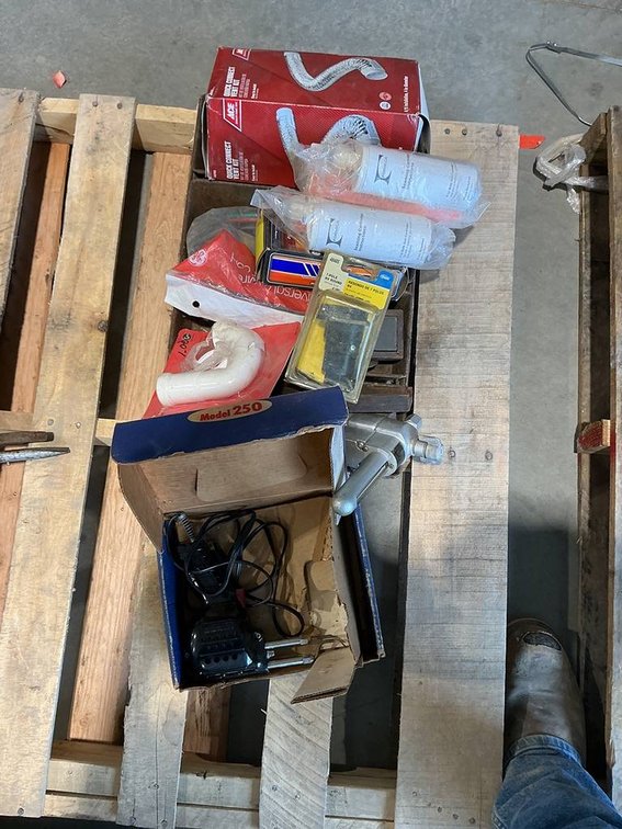 Lot Containing Torch Regulator, Carburetor Rebuild Kit, Vent Tube, and More