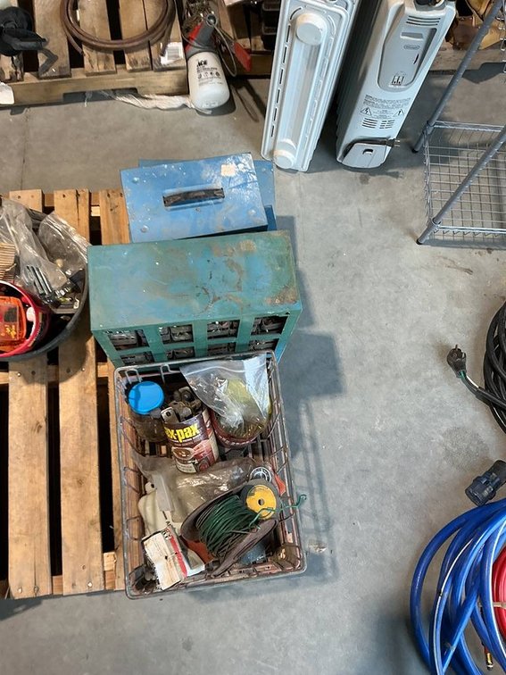 4- Storage Drawer Containers Full of Nuts and Bolts