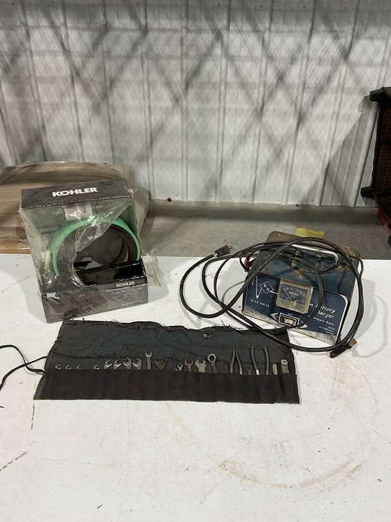 Kohler Command Pro 18-30 HP Engine Maintenance Kit, Battery Charger, Small Wrench Kit