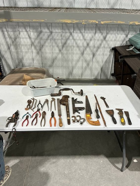 Pliers, File, Saw, Scraper, Wrenches, Level, and more