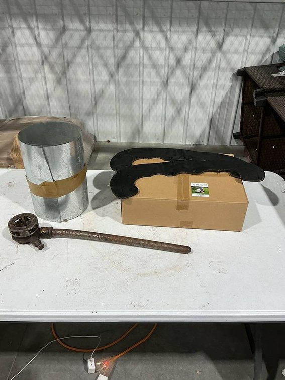 Pipe Threader, Galvanized Flashing, Mower Snow Blower Rubber Paddle