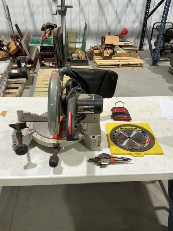 Craftsman Miter Saw, Hole Drill Bits, 7-1/4" Saw Blade, 10" Saw Blade, Mag-Grip Tool Belt Attachment