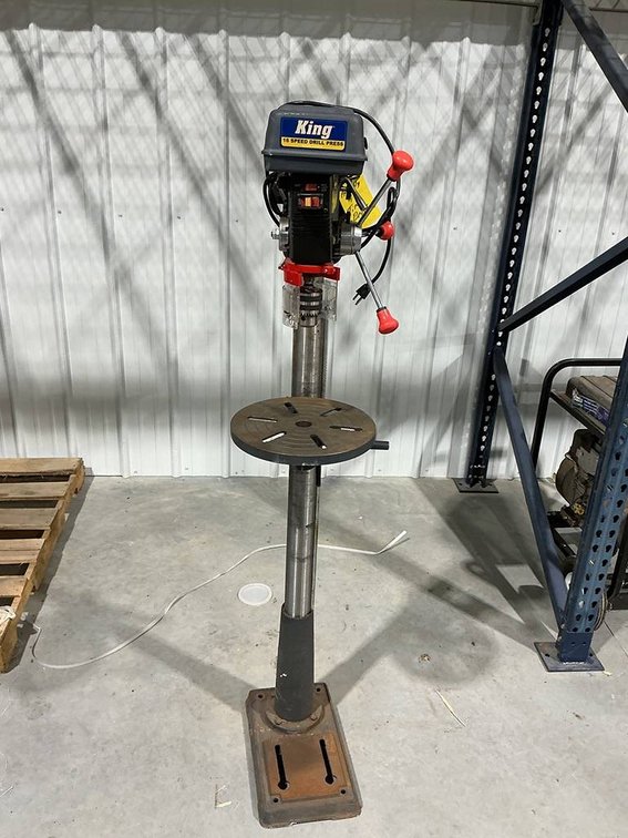 King 16 Speed Floor Drill Press
