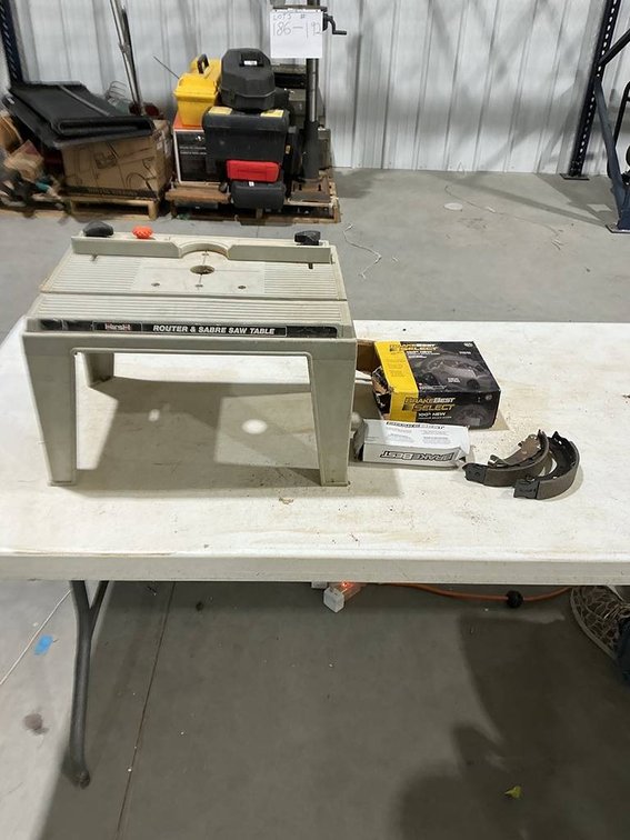 Brake Best Rear Drum Brake Replacement Brake Shoes with Hardware Kit and Hirsh Router & Sabre Saw Table
