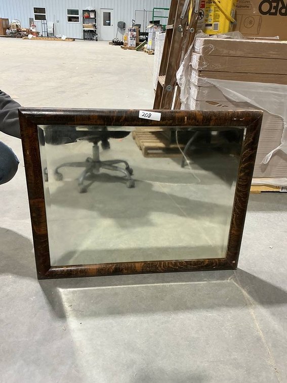 31"x26" Mirror in Wooden Frame