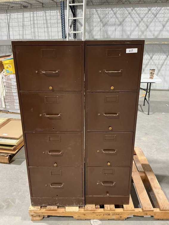 2- Vertical Standing Filing Cabinets