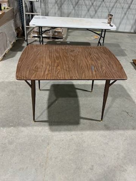Vintage Drop-Leaf Dining Table in a Walnut Finish