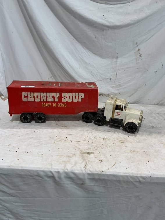 Vintage Duncan Long Miler Campbells Soup Semi and Trailer