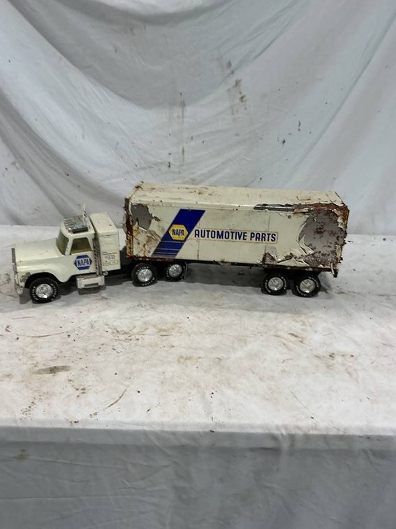 Vintage Nylint Metal Napa Semi and Trailer