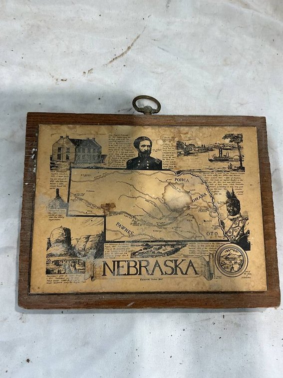 Vintage Nebraska Centennial Grand Chapter (1875-1975) Decorative Plaque